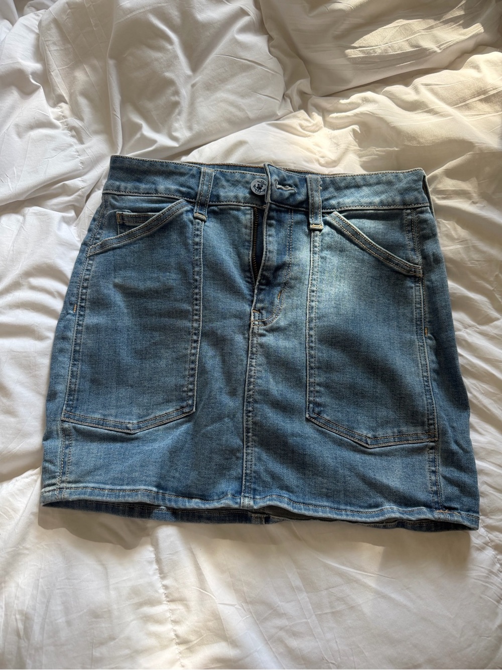 Y2K American Eagle Outfitters Blue Denim Mini Skirt